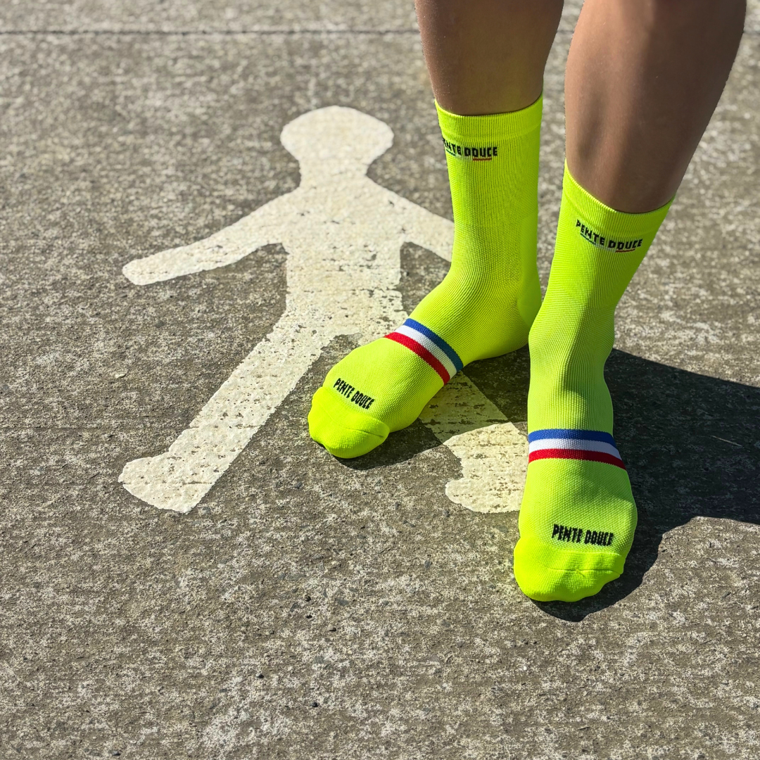 Chaussettes de running - La jaune fluo