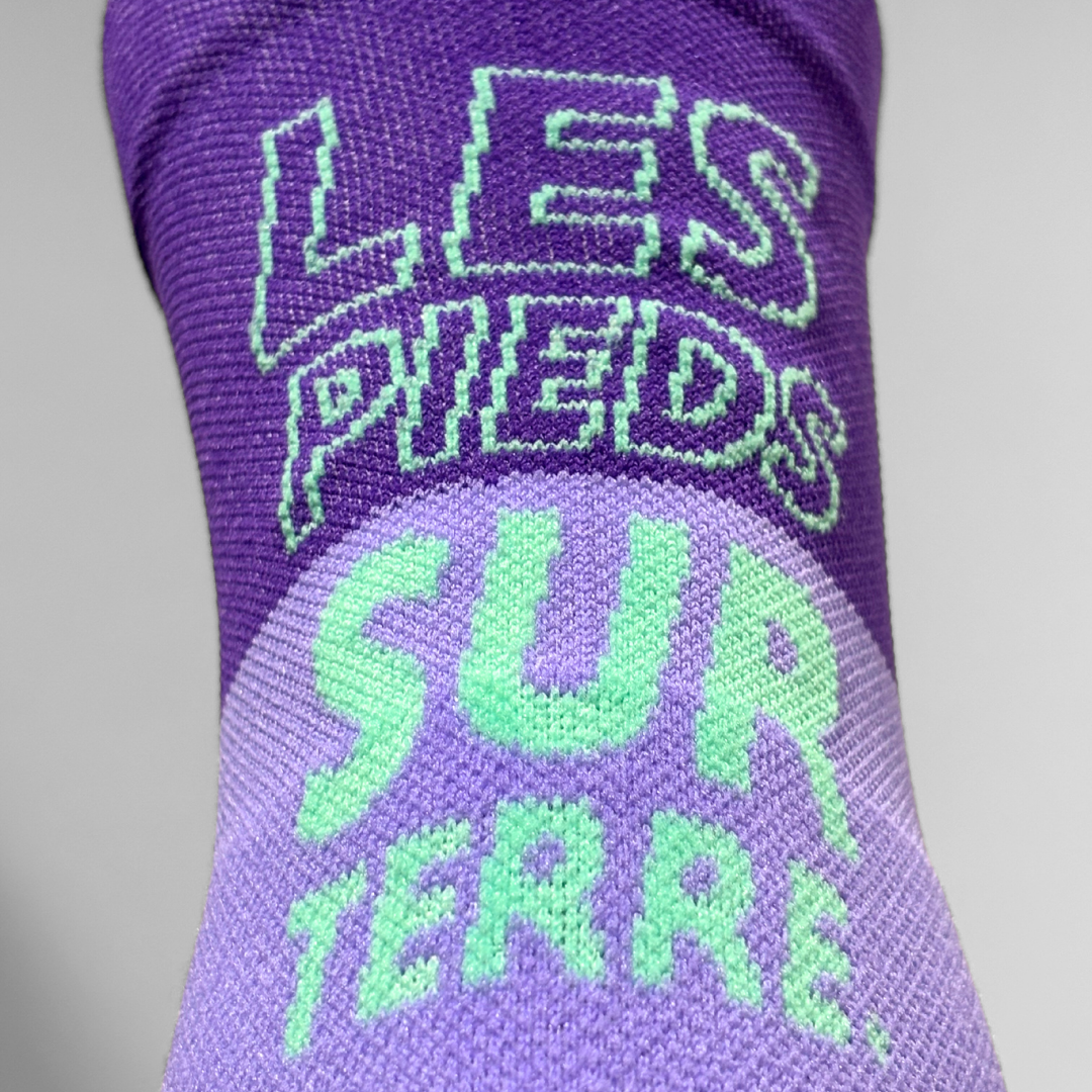 Chaussettes de running - LPST Violette / Musgo