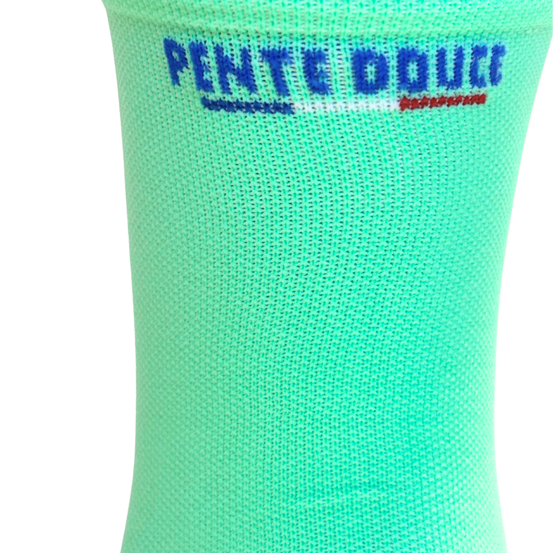 Chaussettes de cyclisme - La vert d'eau/royal