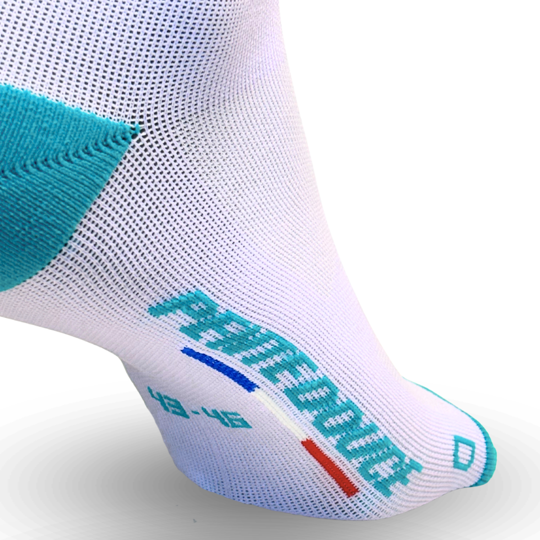 Chaussettes de cyclisme - La lila/verde mar