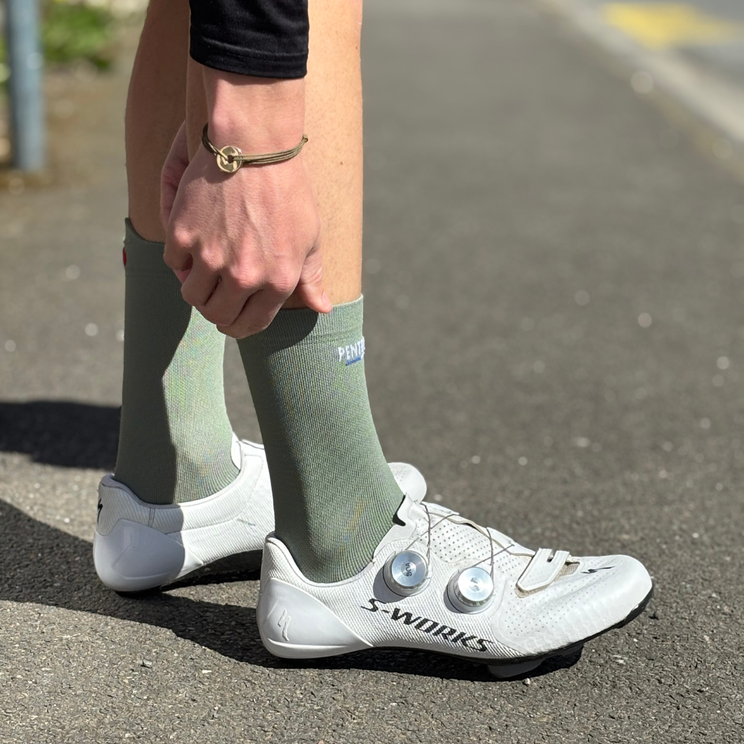 Chaussettes de cyclisme - La kaki ULTRA light ☀️