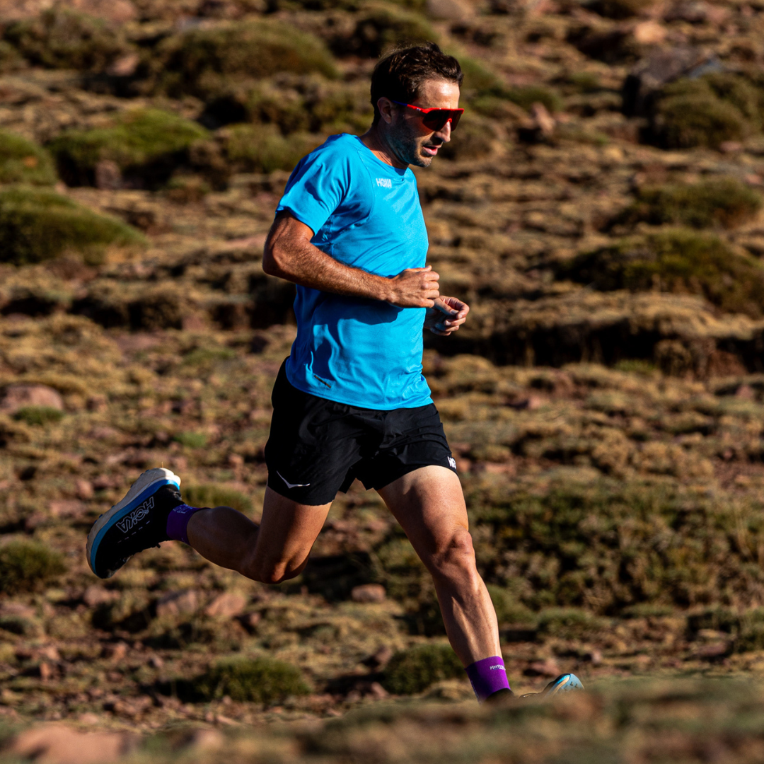 Chaussettes de trail - La violette/ciel TRAIL