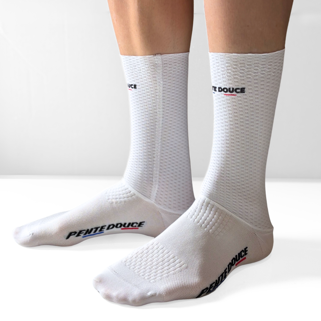Chaussettes de cyclisme - Aéro blanche