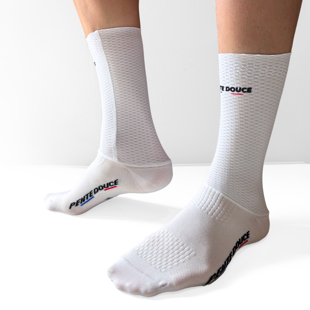 Chaussettes de cyclisme - Aéro blanche