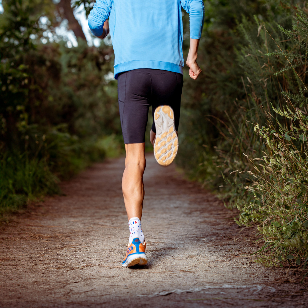 Socquettes de running - La blanche à confettis