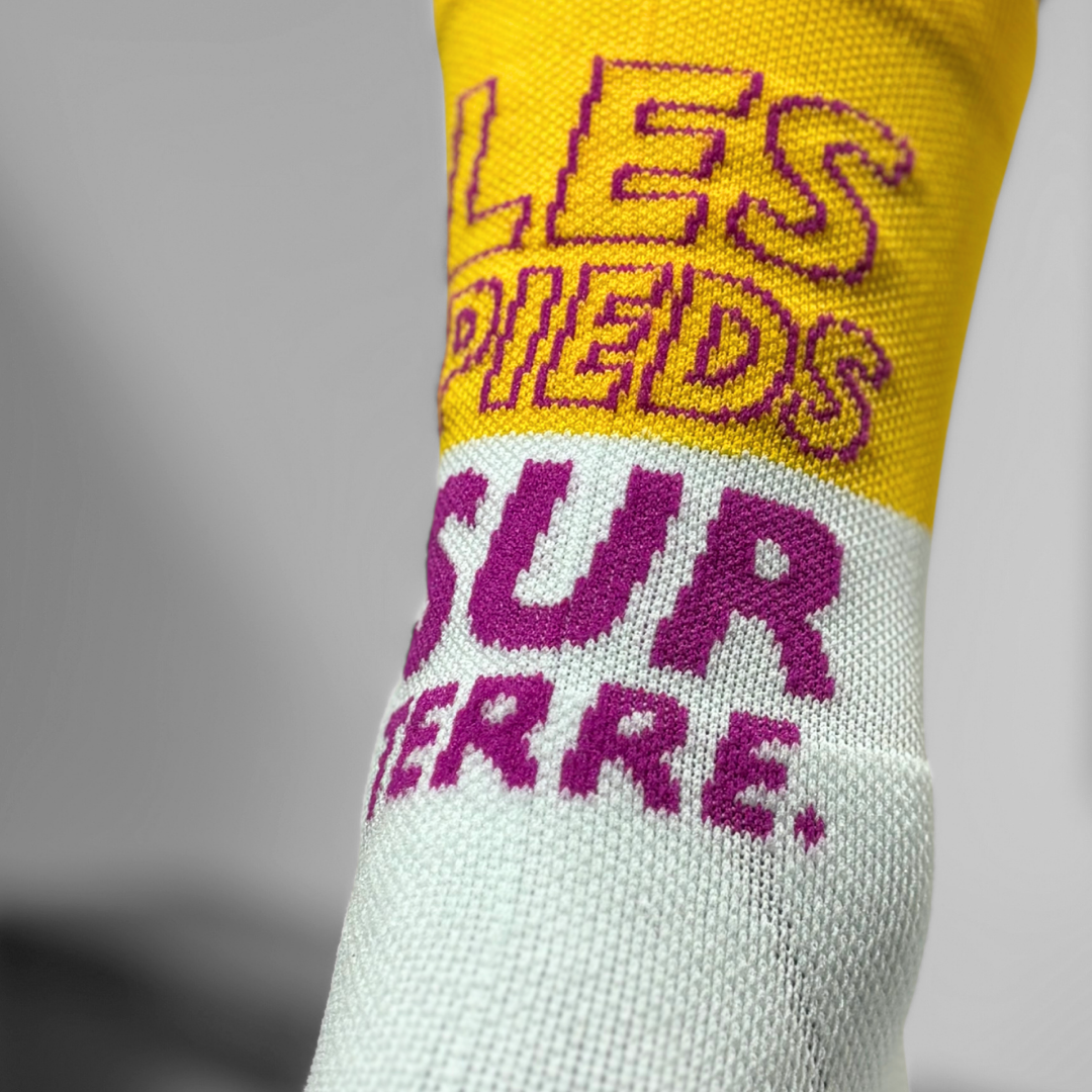Chaussettes de Trail - LPST Jaune / Ciel