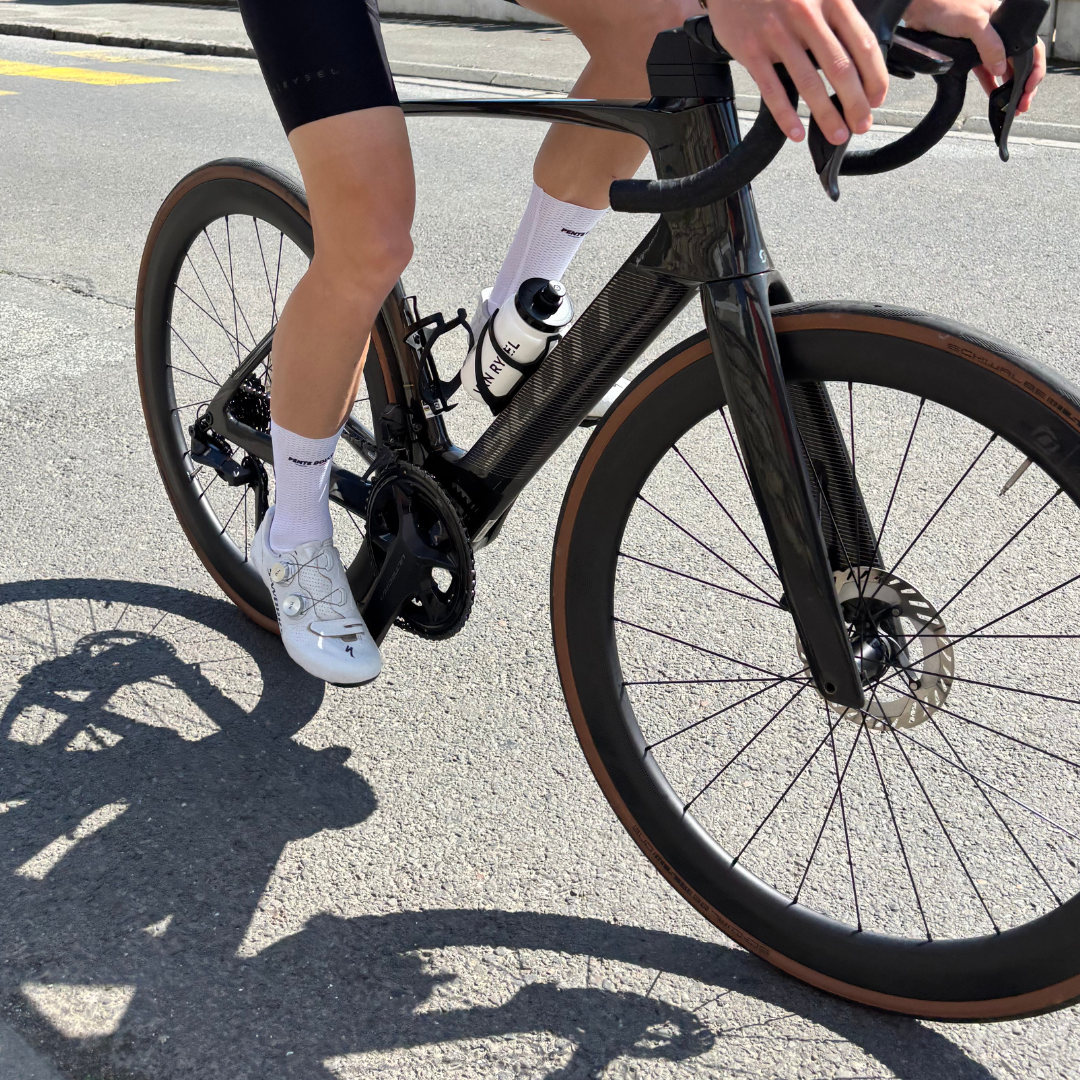 Chaussettes de cyclisme - Aéro blanche