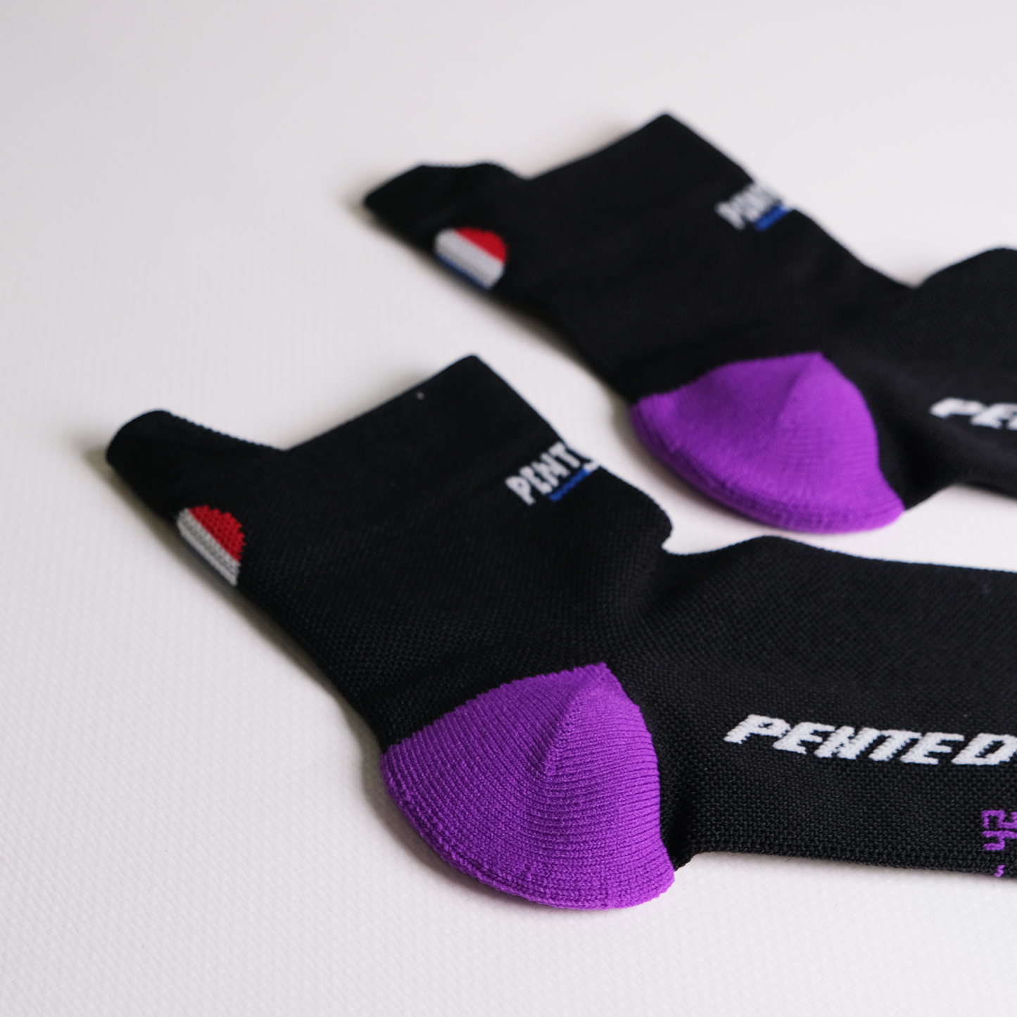 Socquettes de running - La Noir/Violet