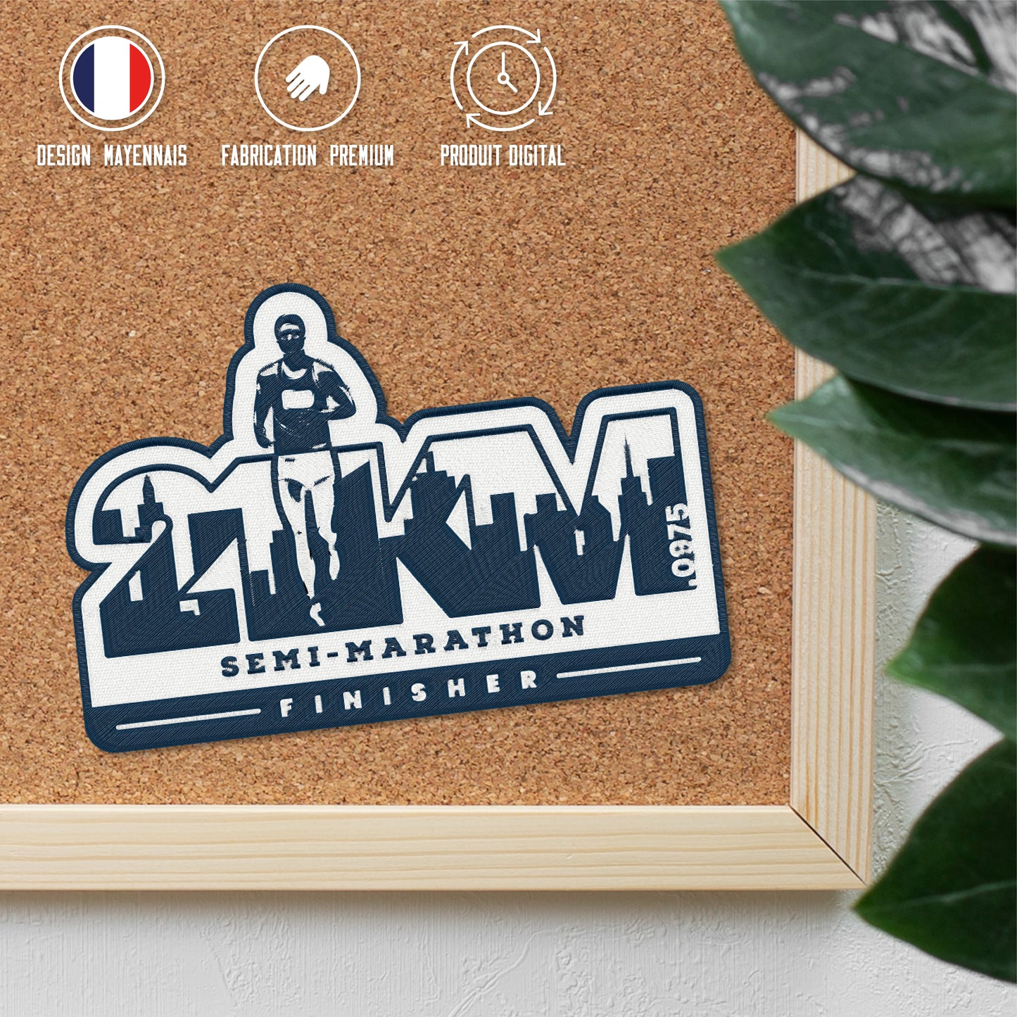 Écusson Finisher 21km Homme
