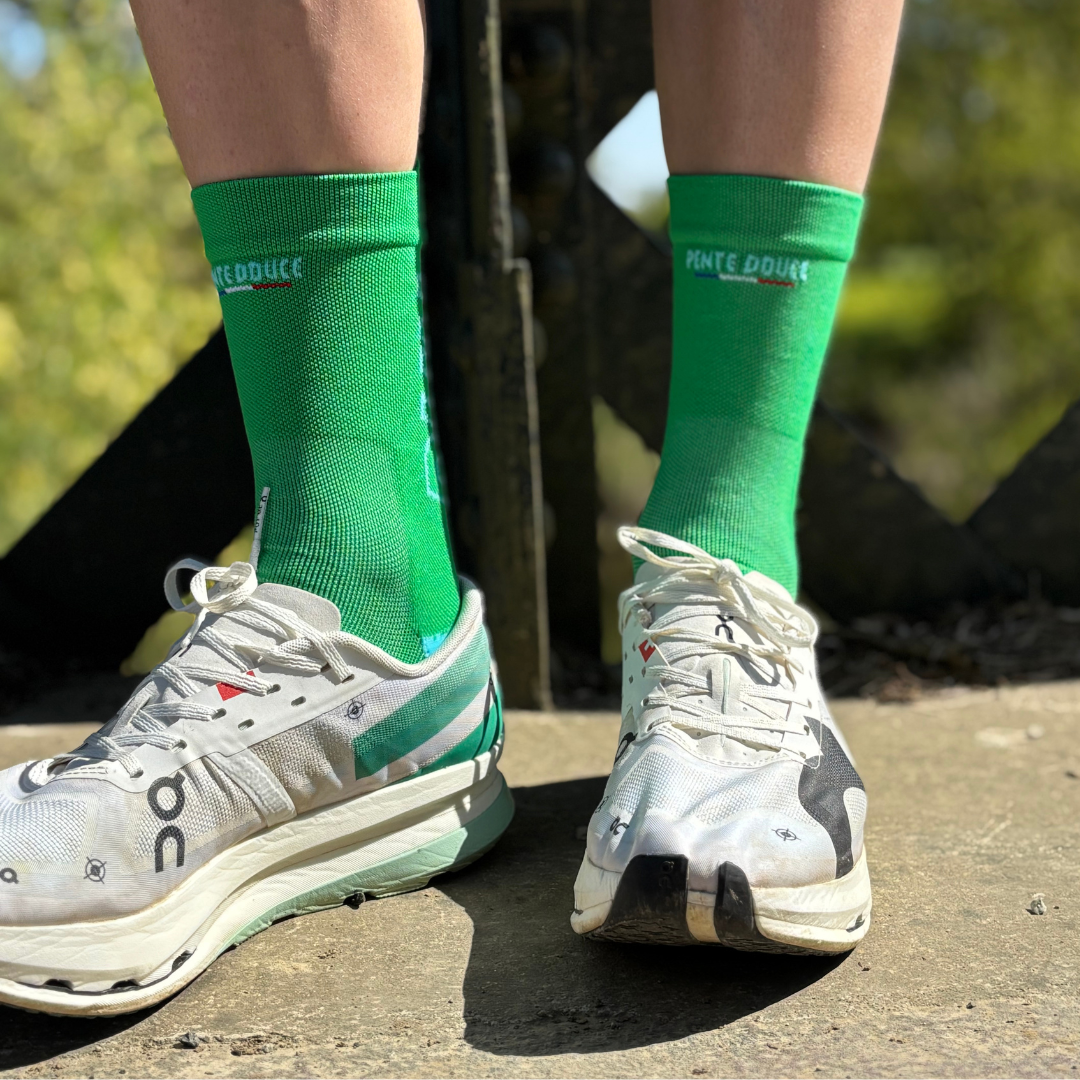 Chaussettes de running - La verte et bleue