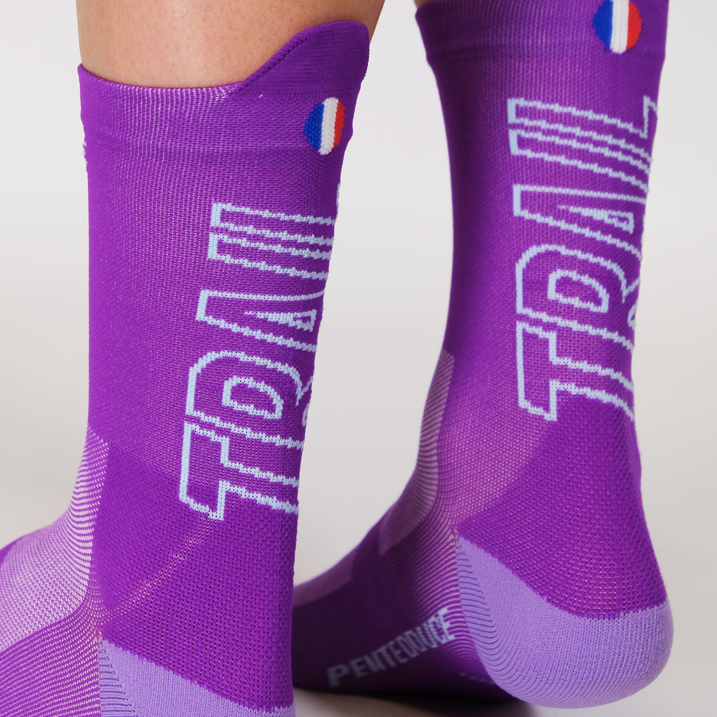 Chaussettes de trail - La violette/ciel TRAIL