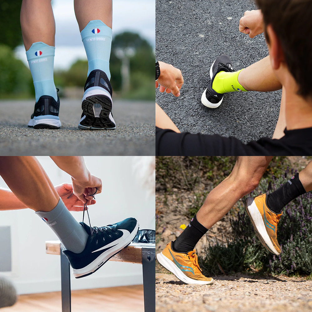 Le lot de 4 paires colorées running