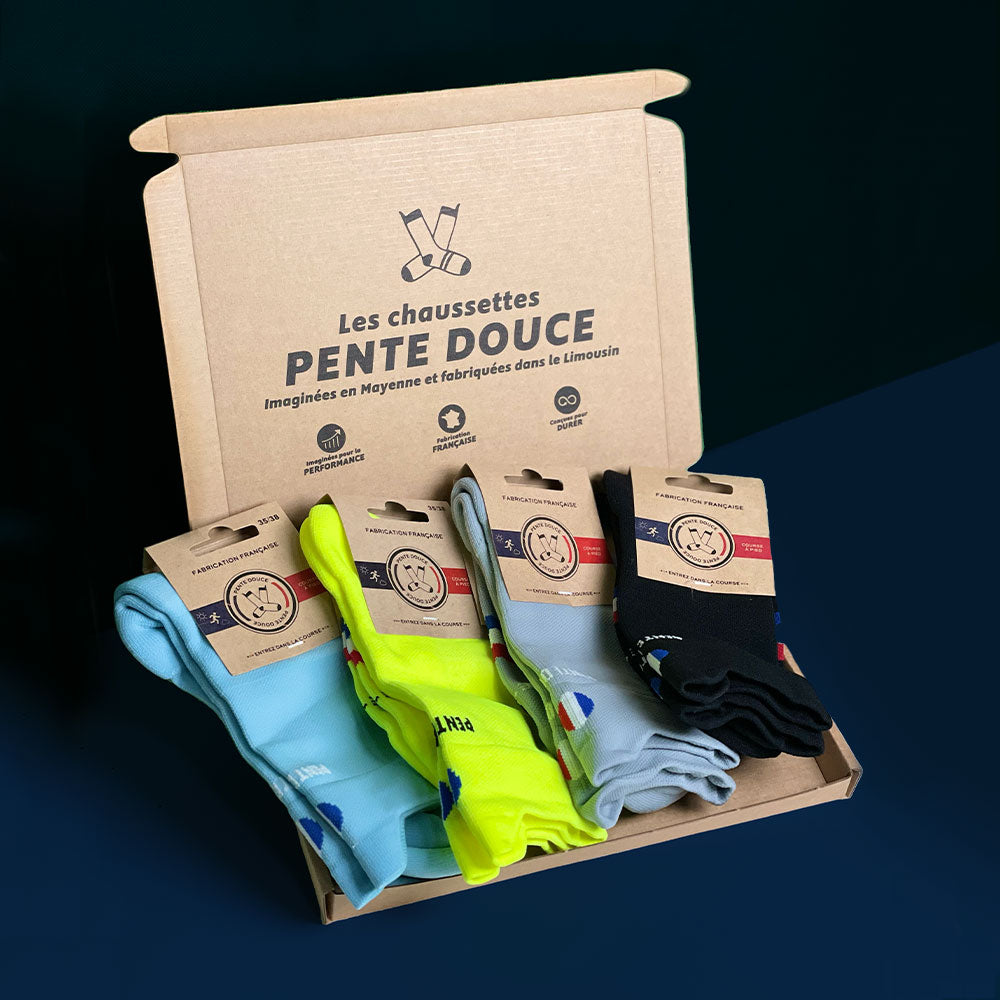 Le lot de 4 paires colorées running