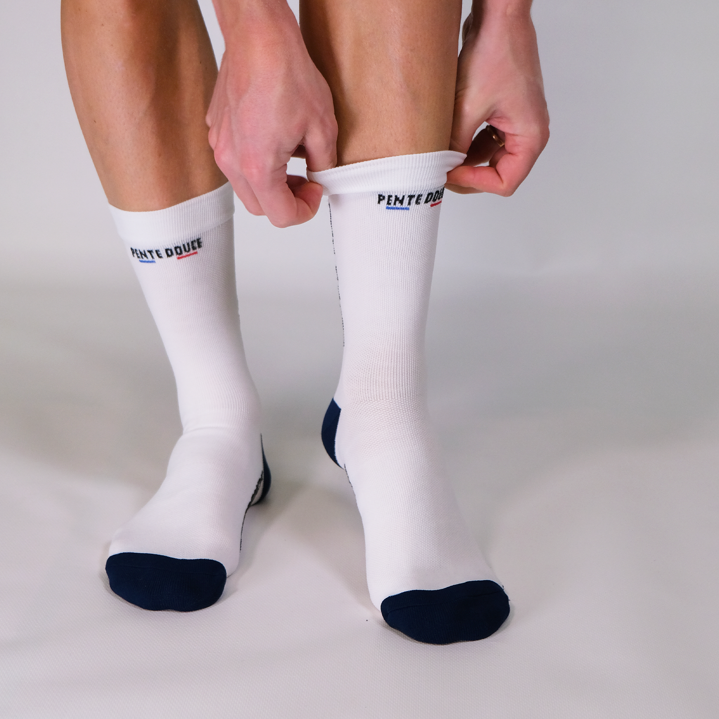 Chaussettes de cyclisme - La Blanche/bleu marine