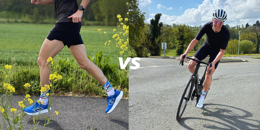 Course à pied ou vélo, même chaussettes ?