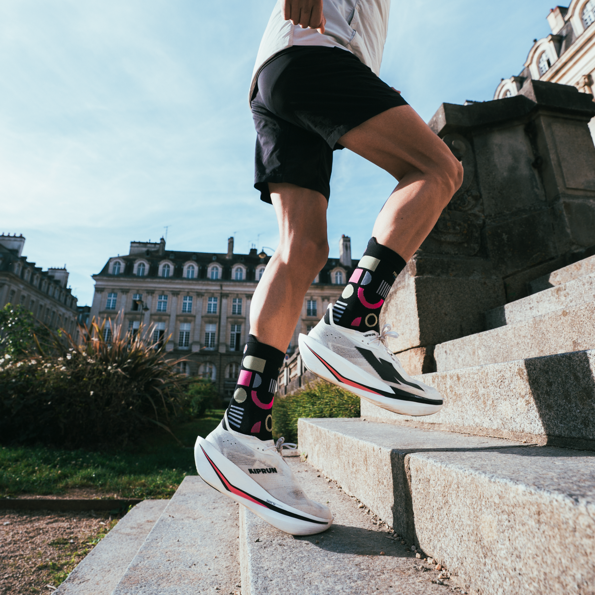 Chaussettes de running - La structure noire