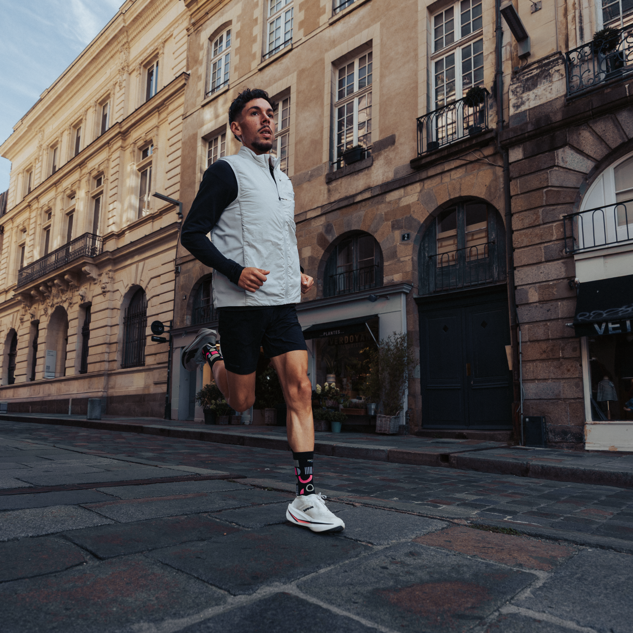 Chaussettes de running - La structure noire
