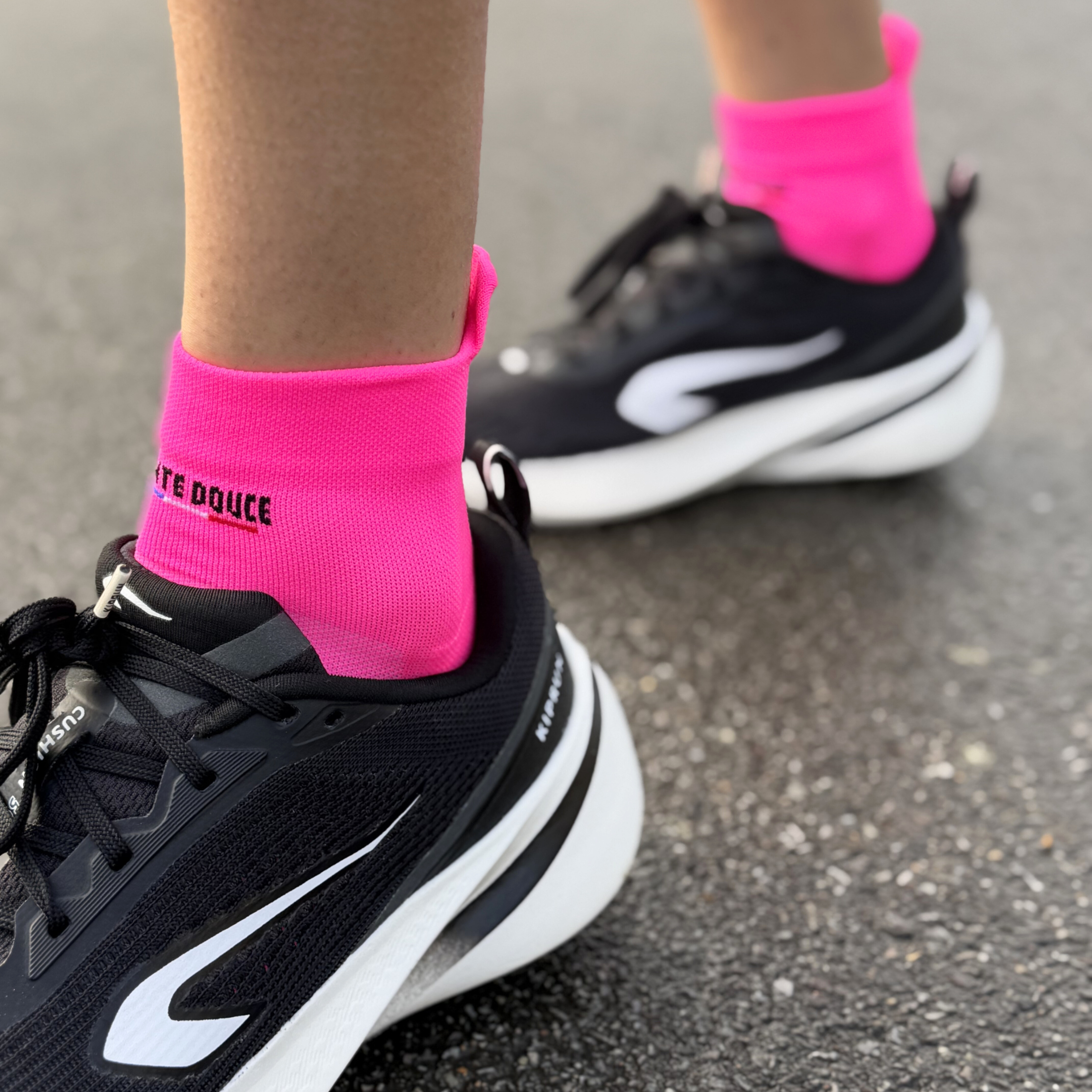 Socquettes de running - La Rose Fluo