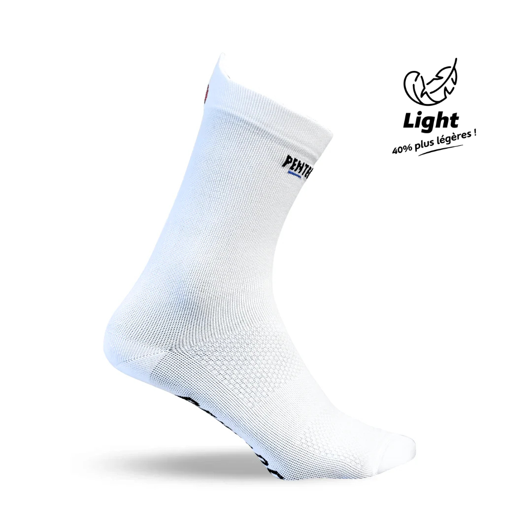 Chaussettes de cyclisme - La blanche ULTRA light ☀️