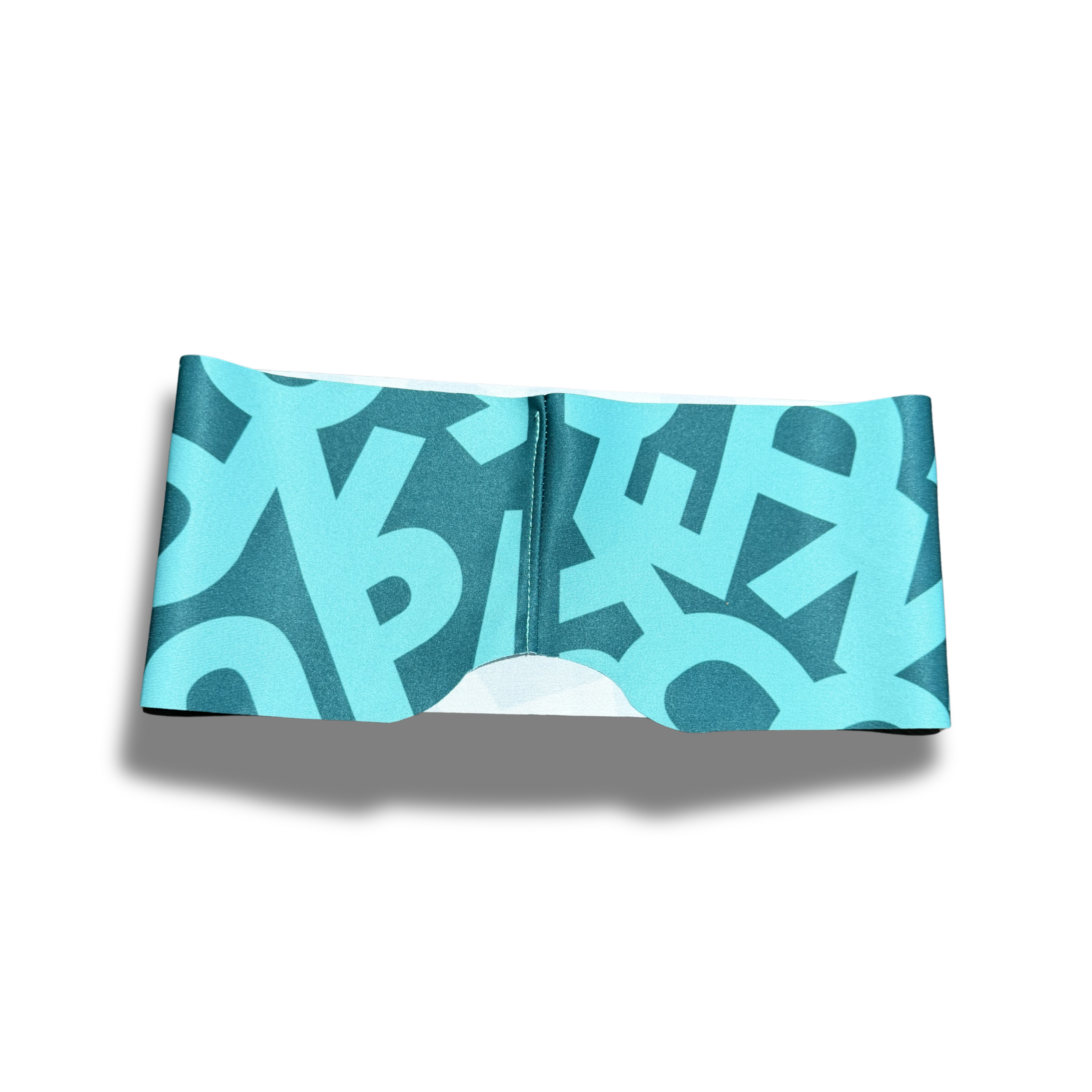 Bandeau sport léger : Lettres bleues