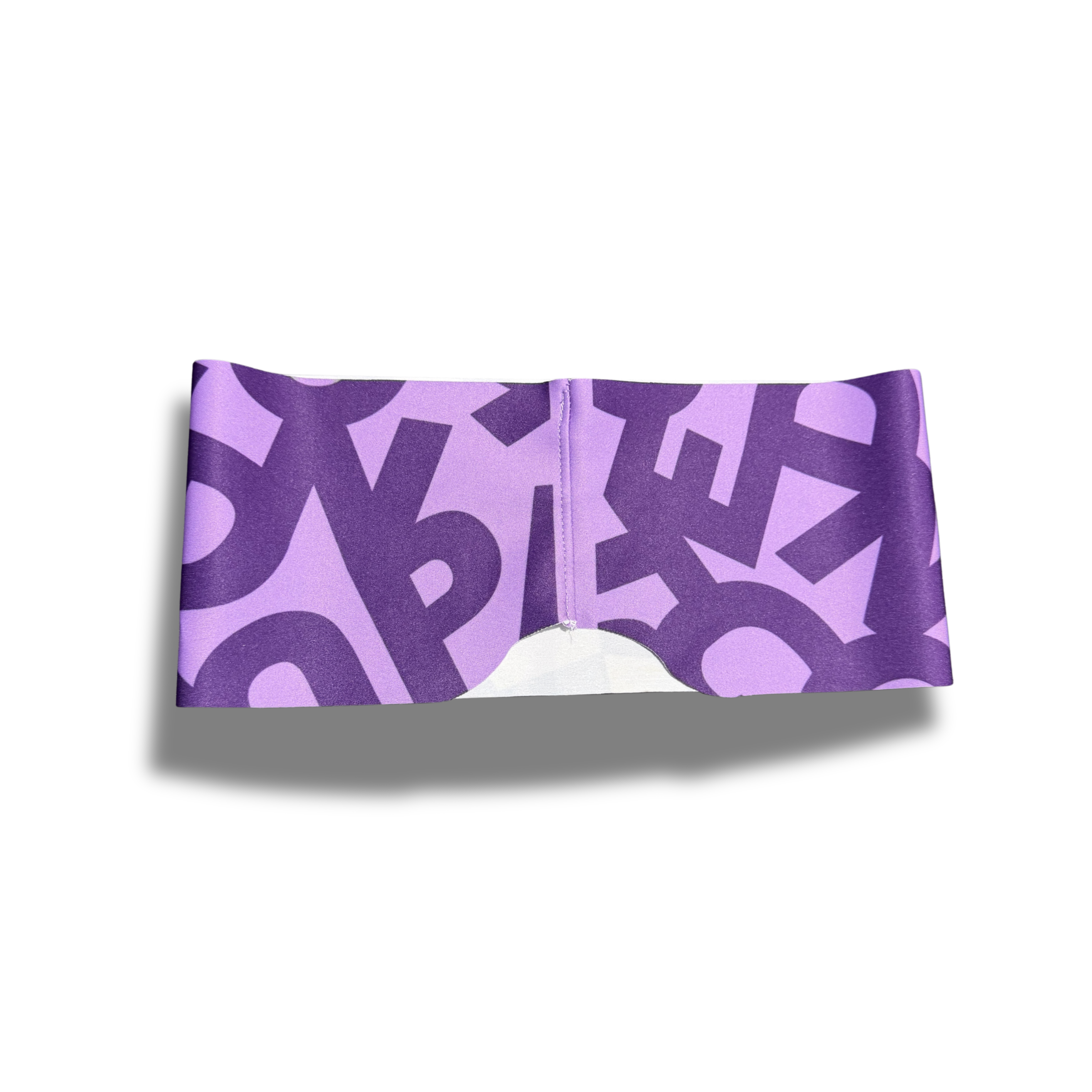 Bandeau sport léger : Lettres violettes