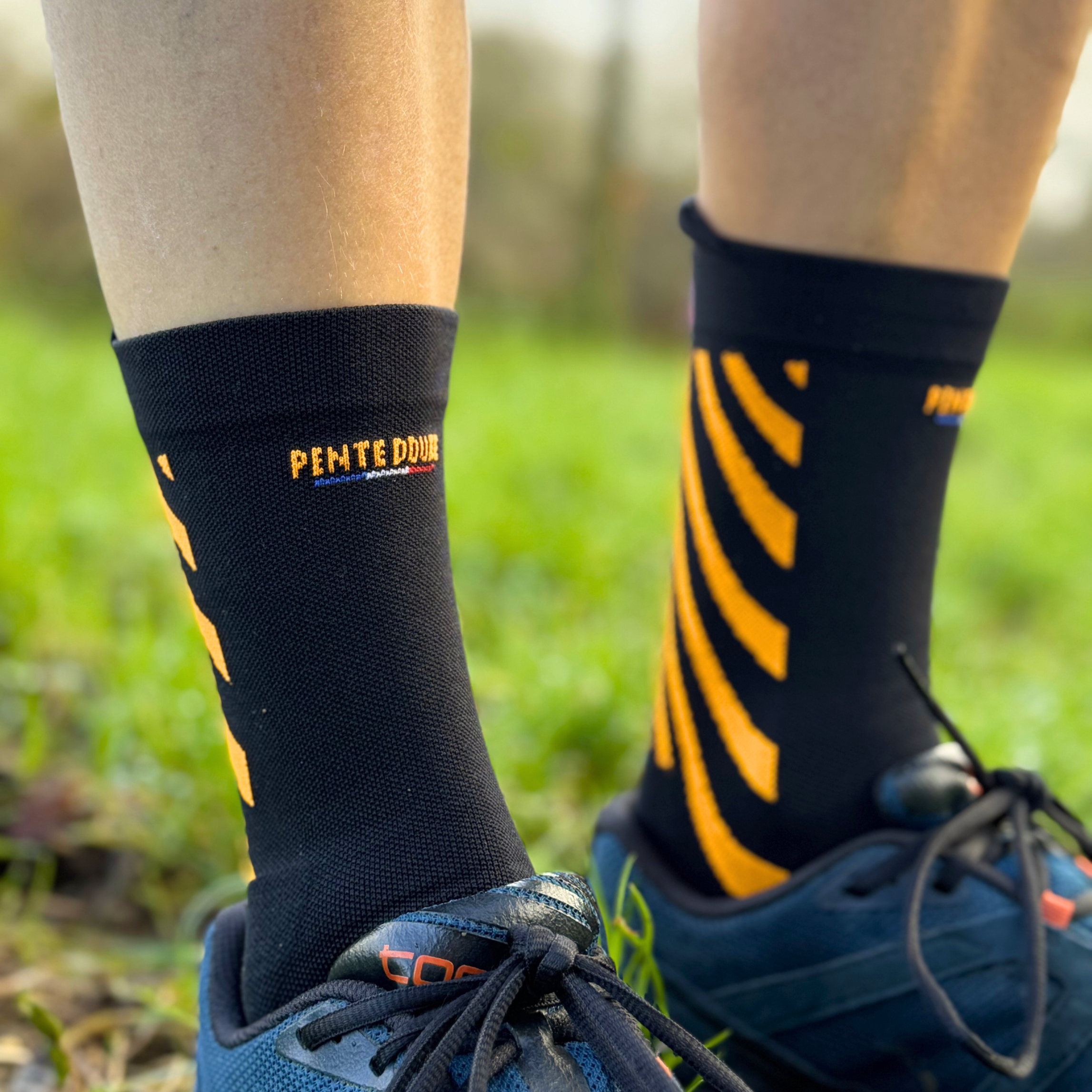 Chaussettes de trail - Ondes Oranges