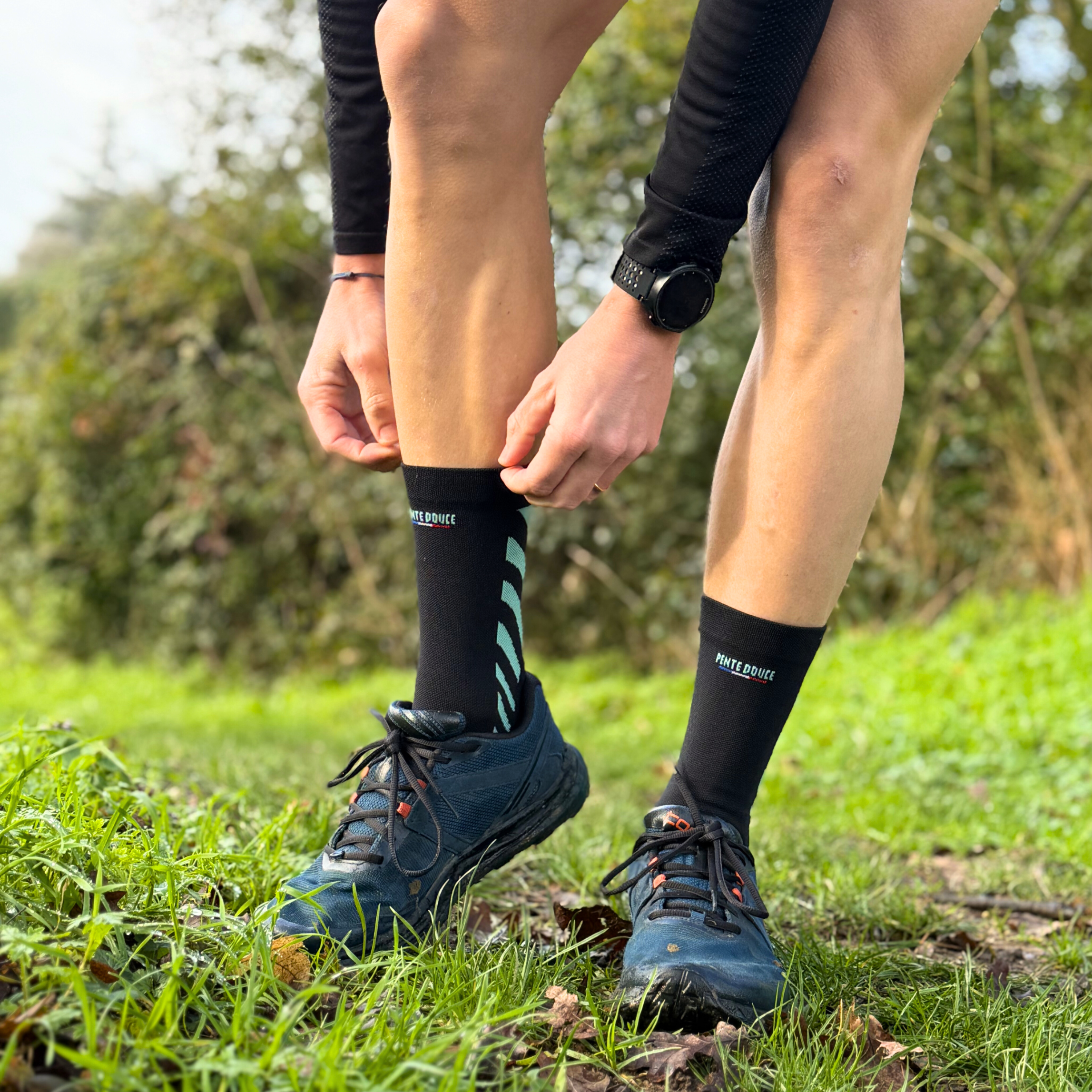 Chaussettes de trail - Ondes Vertes