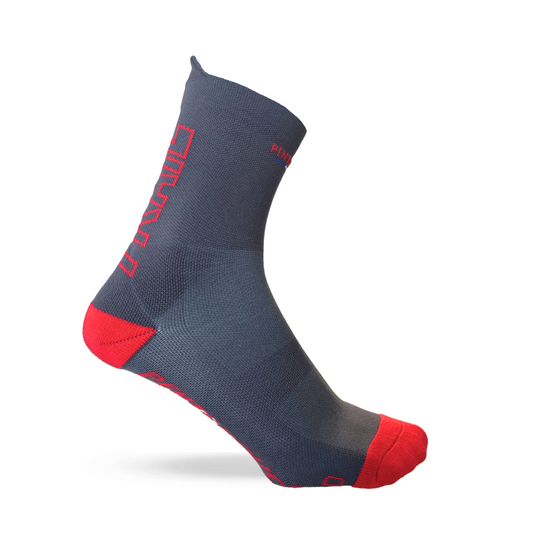 Précommande - Chaussettes de trail - La grise et rouge