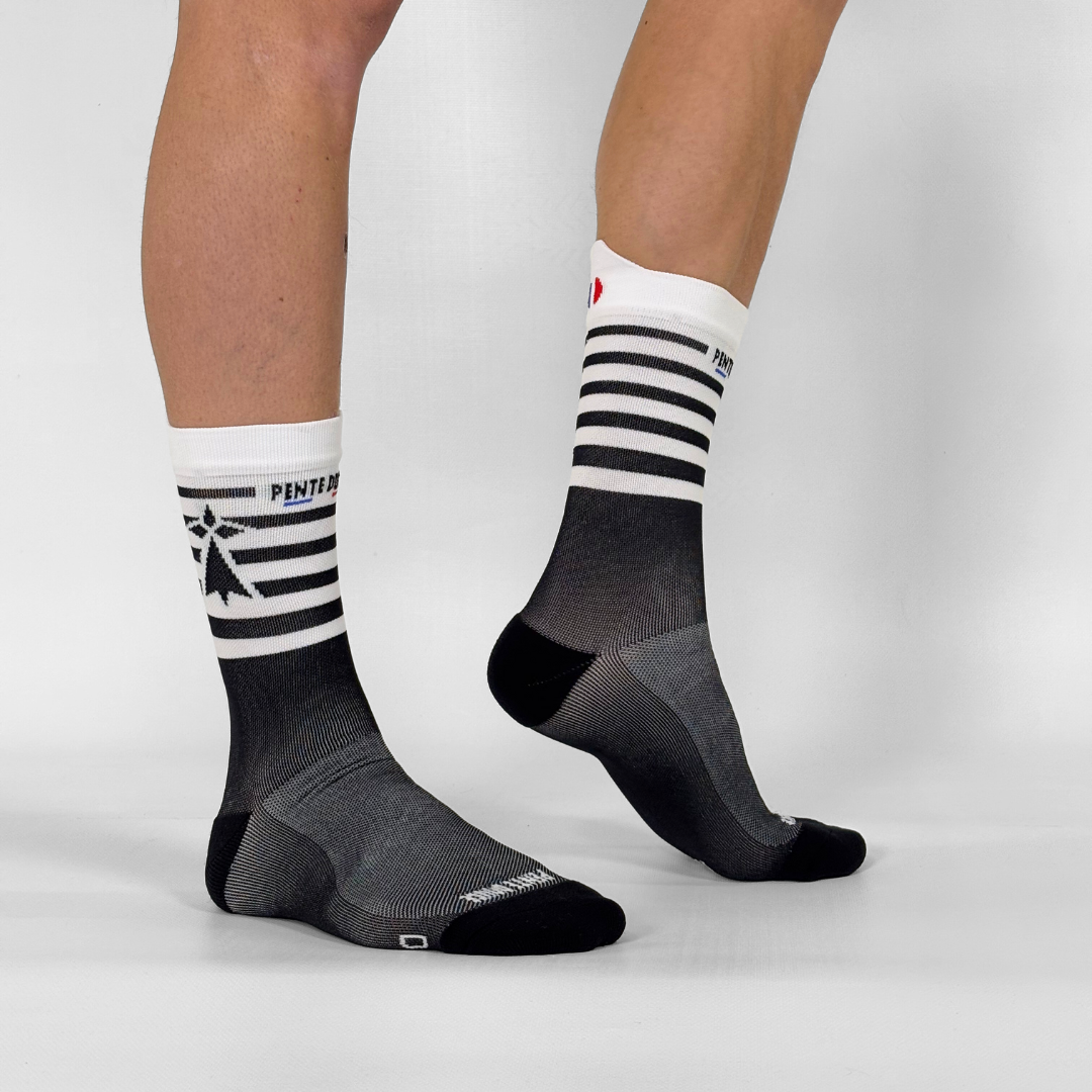 Chaussettes de cyclisme La bretonne – Pente Douce